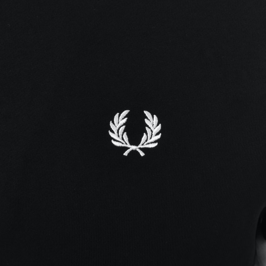 Fred Perry Half Zip Tipped Sweatshirt Black | Mainline
